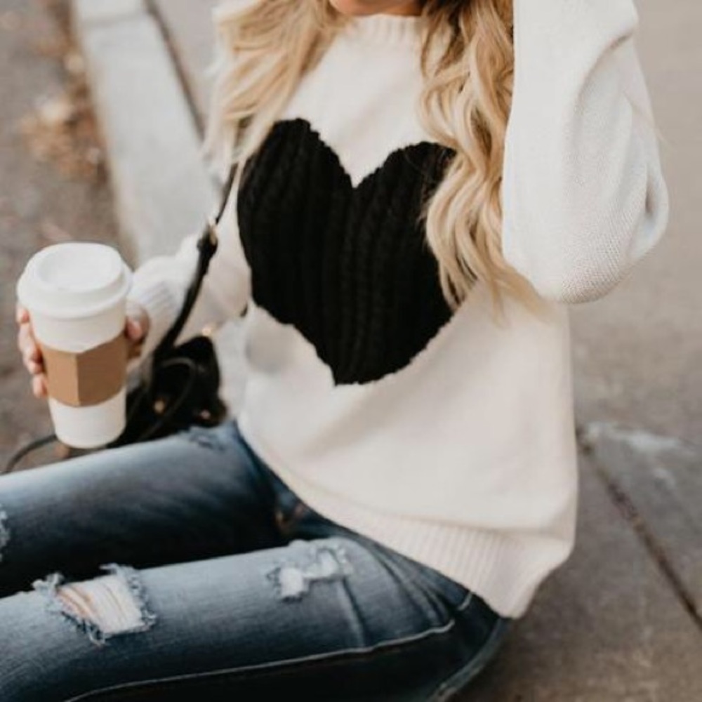 Last 1! With All My Heart Sweater - Picture 3 of 5